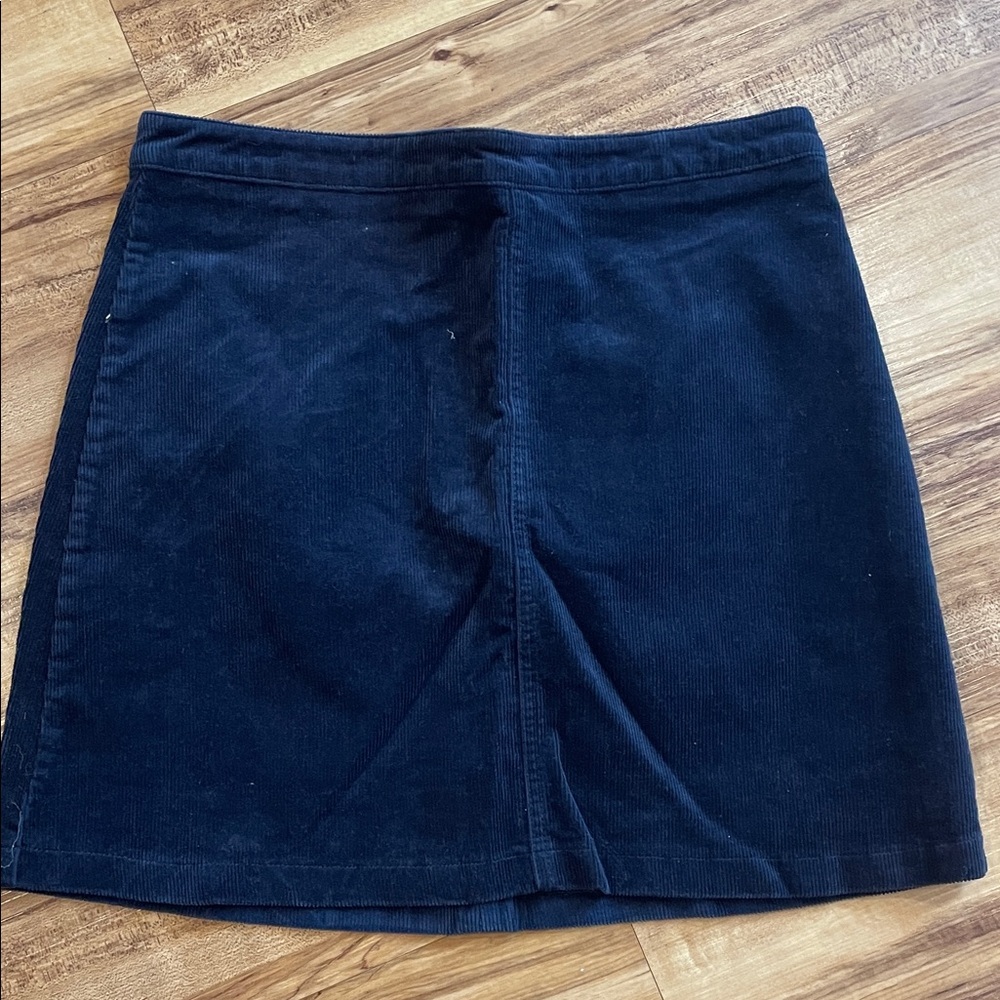 Forever 21 Dark Blue Corduroy Mini Skirt